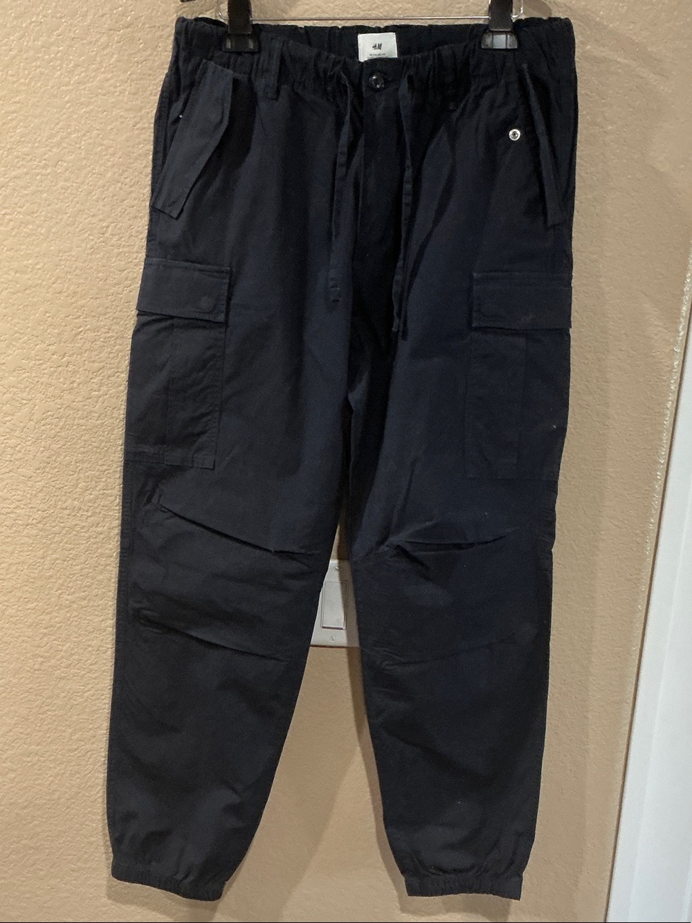 H&M Black Cargo Jogger Pants